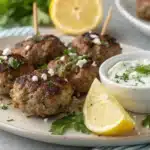 Greek lamb meatballs featured image