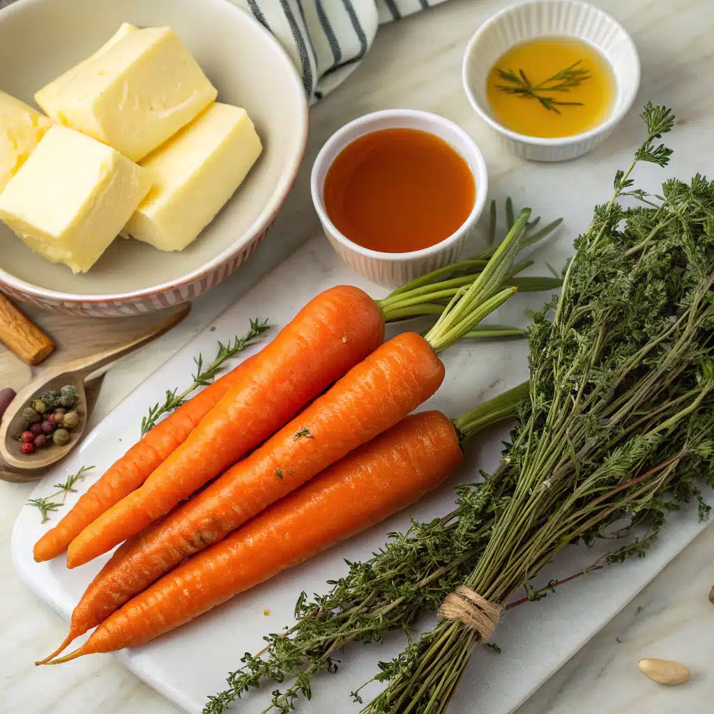 Honey Butter Roasted Carrots ingredients