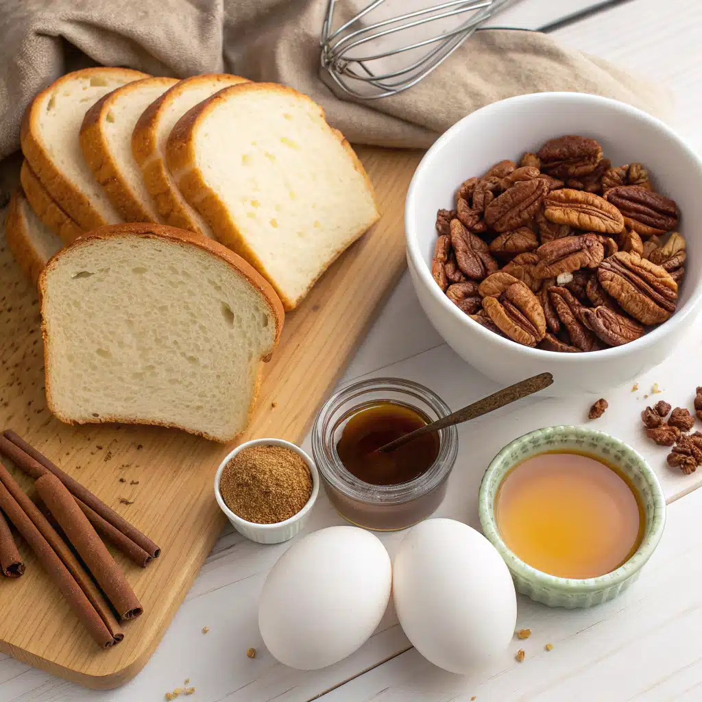 Maple Pecan French Toast Bake ingredients