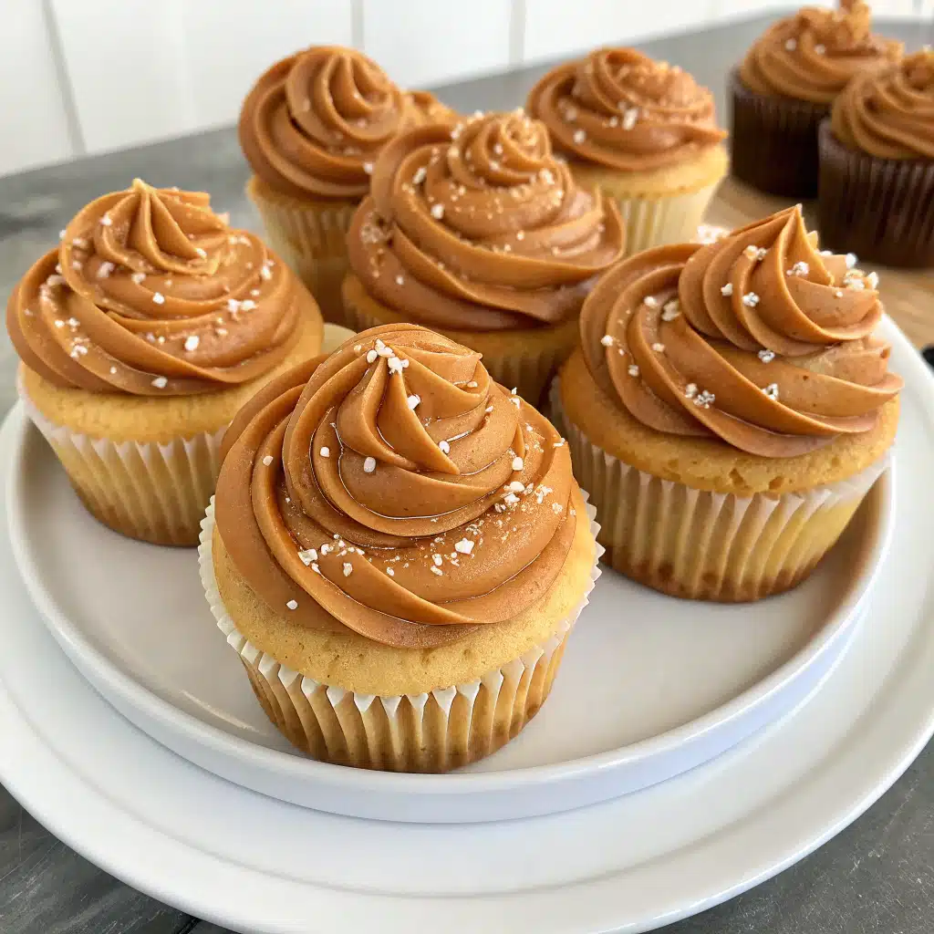 Salted Caramel Cupcakes Serving