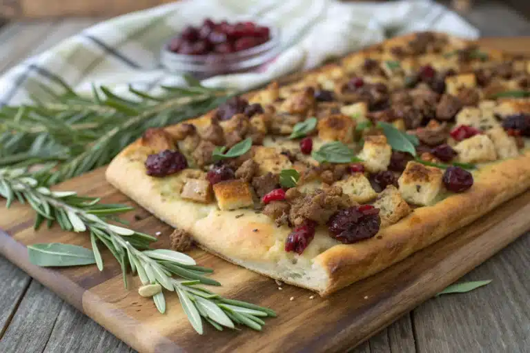 Thanksgiving Stuffing Focaccia featured image