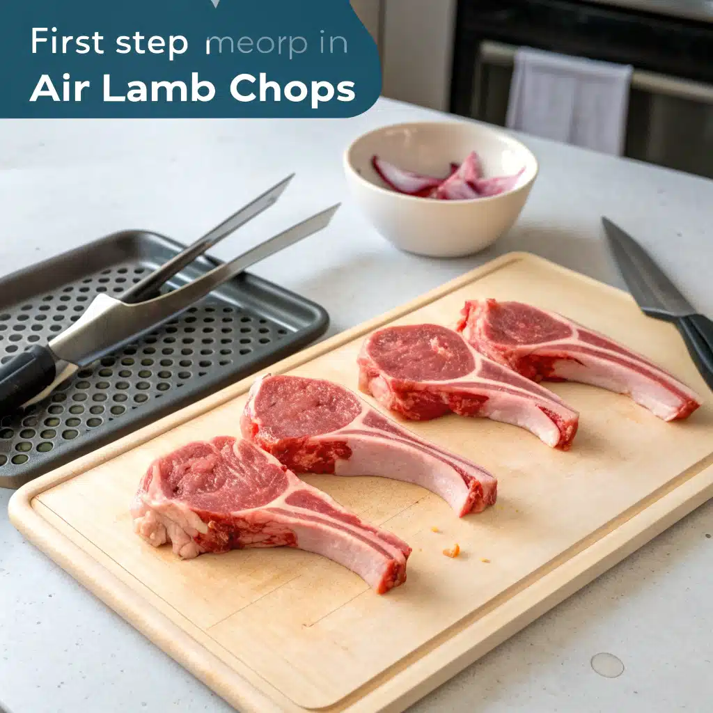 air fryer lamb chops First Step