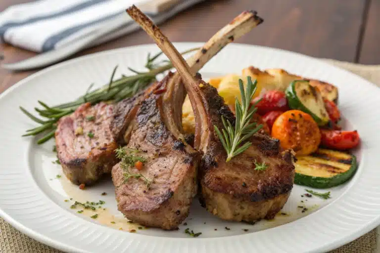 air fryer lamb chops featured image