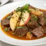 apple cider braised beef Serving