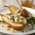 baked pear with blue cheese Serving