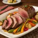 beef and vegetable roast Serving