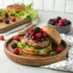 berry turkey burger Serving