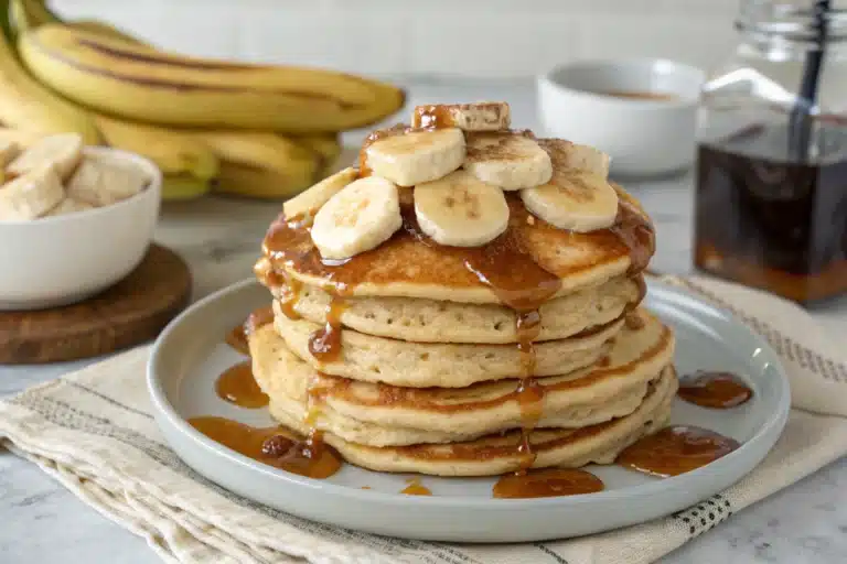 brown sugar banana pancakes featured image