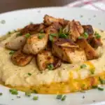 cajun chicken cheesy grits recipe featured image