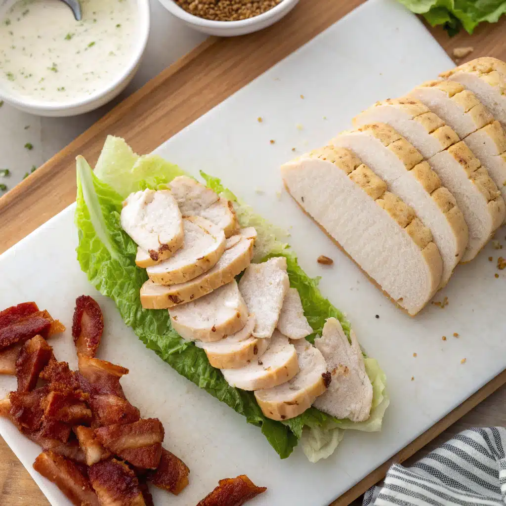 Chicken bacon ranch subs recipe First Step