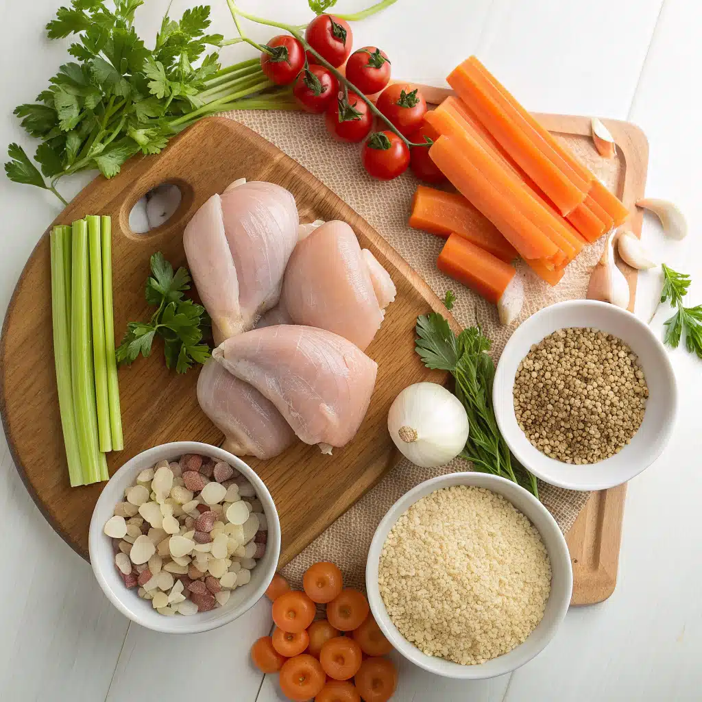 chicken quinoa soup ingredients