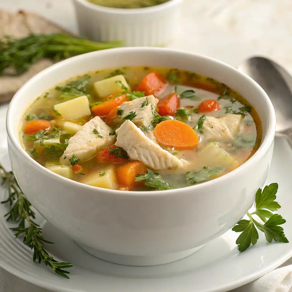 Chicken Vegetable Soup Recipe Serving