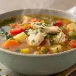 chicken vegetable soup recipe featured image