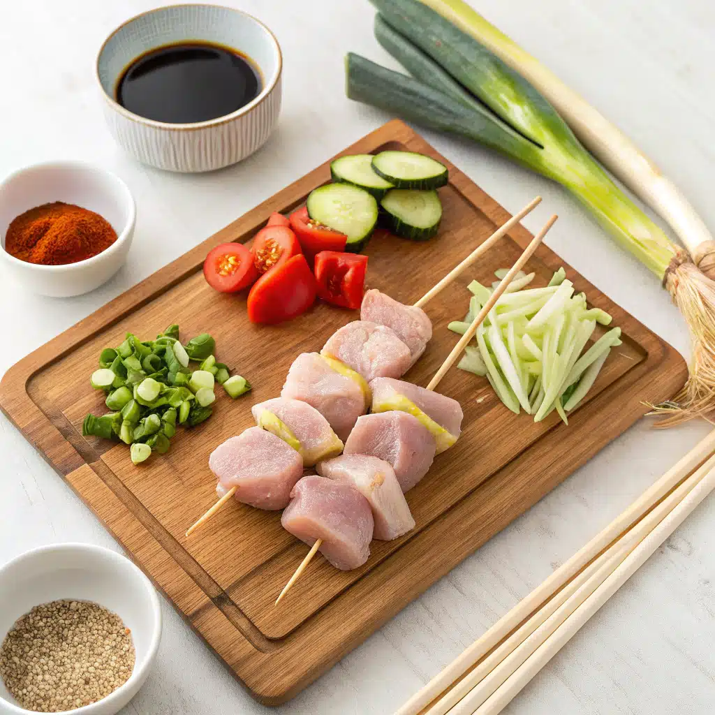 Chicken Yakitori Skewers Ingredients
