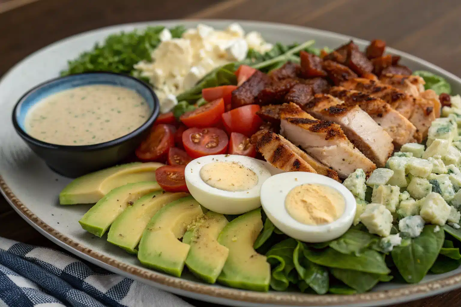 cobb salad recipe featured image