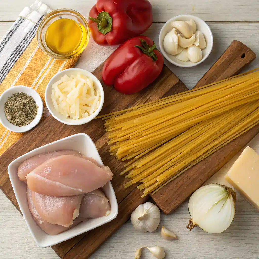 Cowboy Butter Chicken Linguine Ingredients