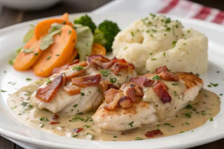 creamy bacon chicken recipe featured image