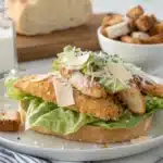 crispy chicken caesar sandwich featured image