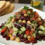 dense bean salad recipe featured image