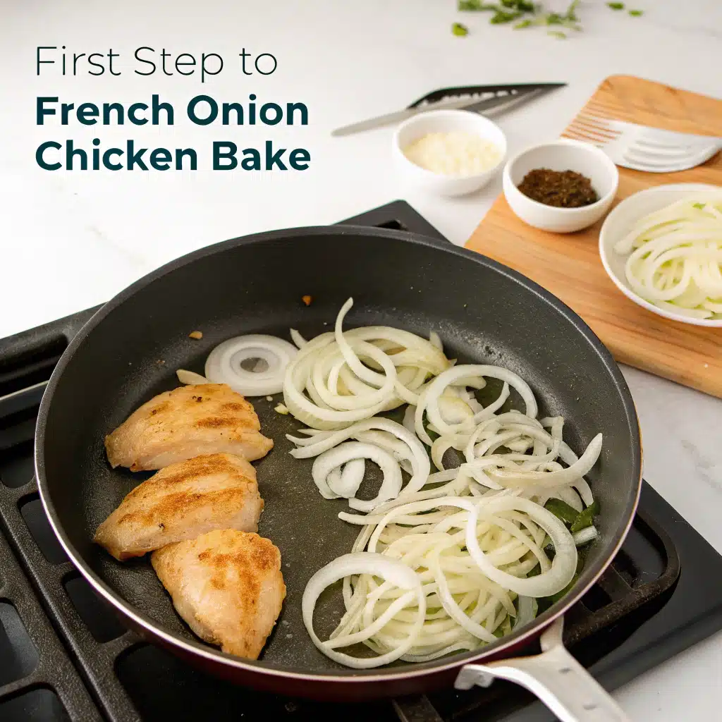 french onion chicken bake First Step