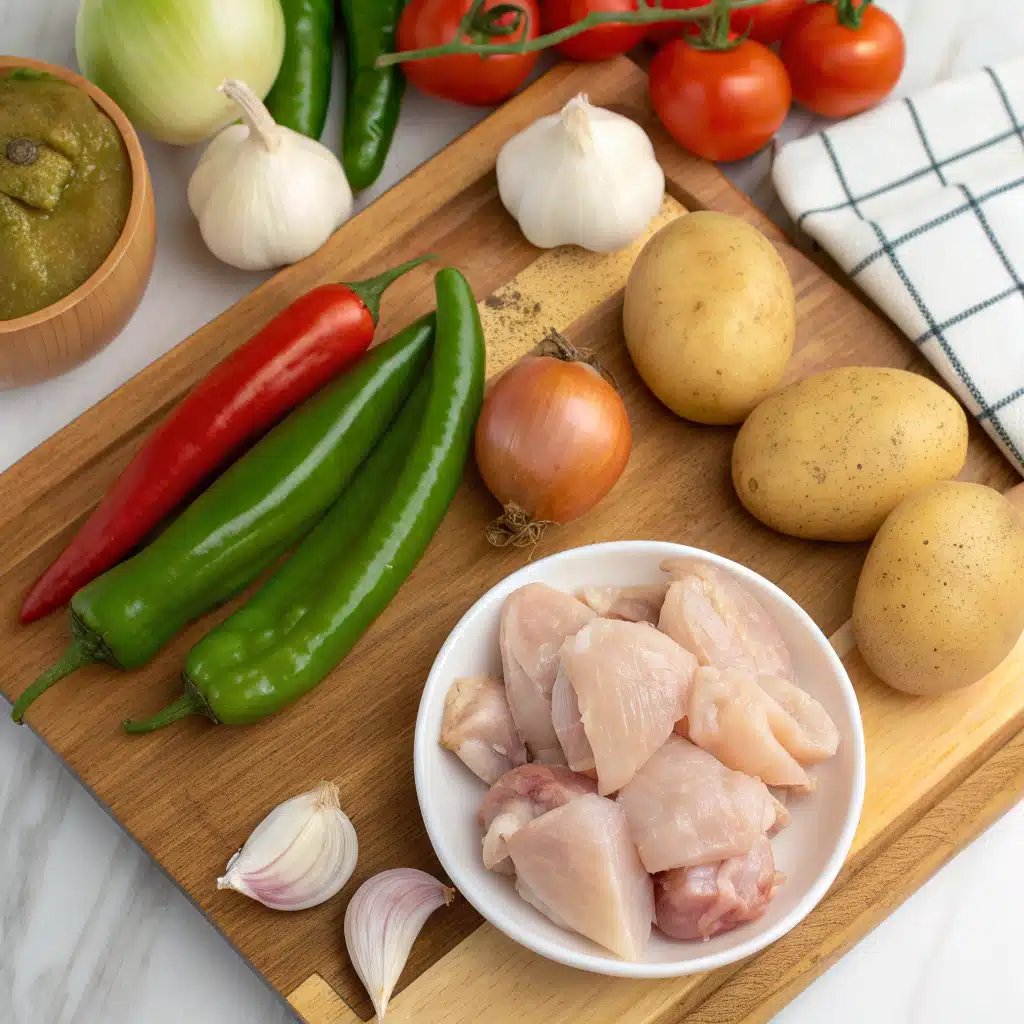 green chile chicken stew ingredients