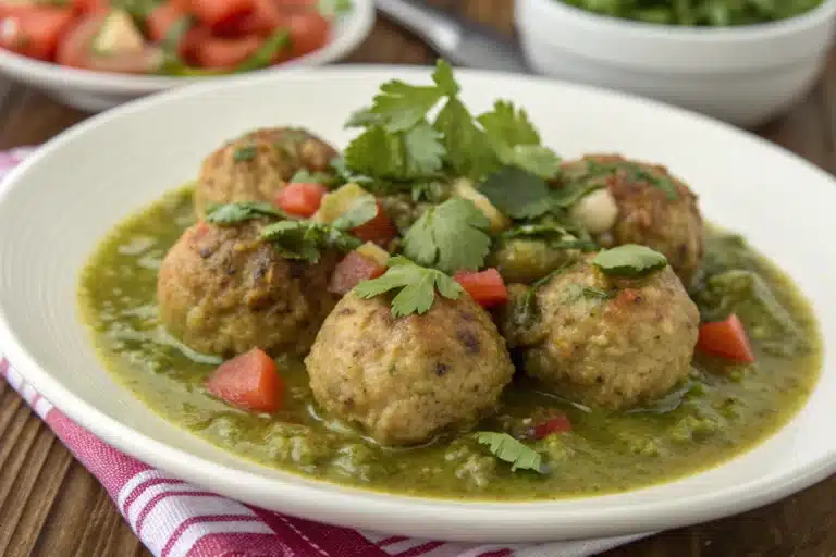 green chile meatballs featured image