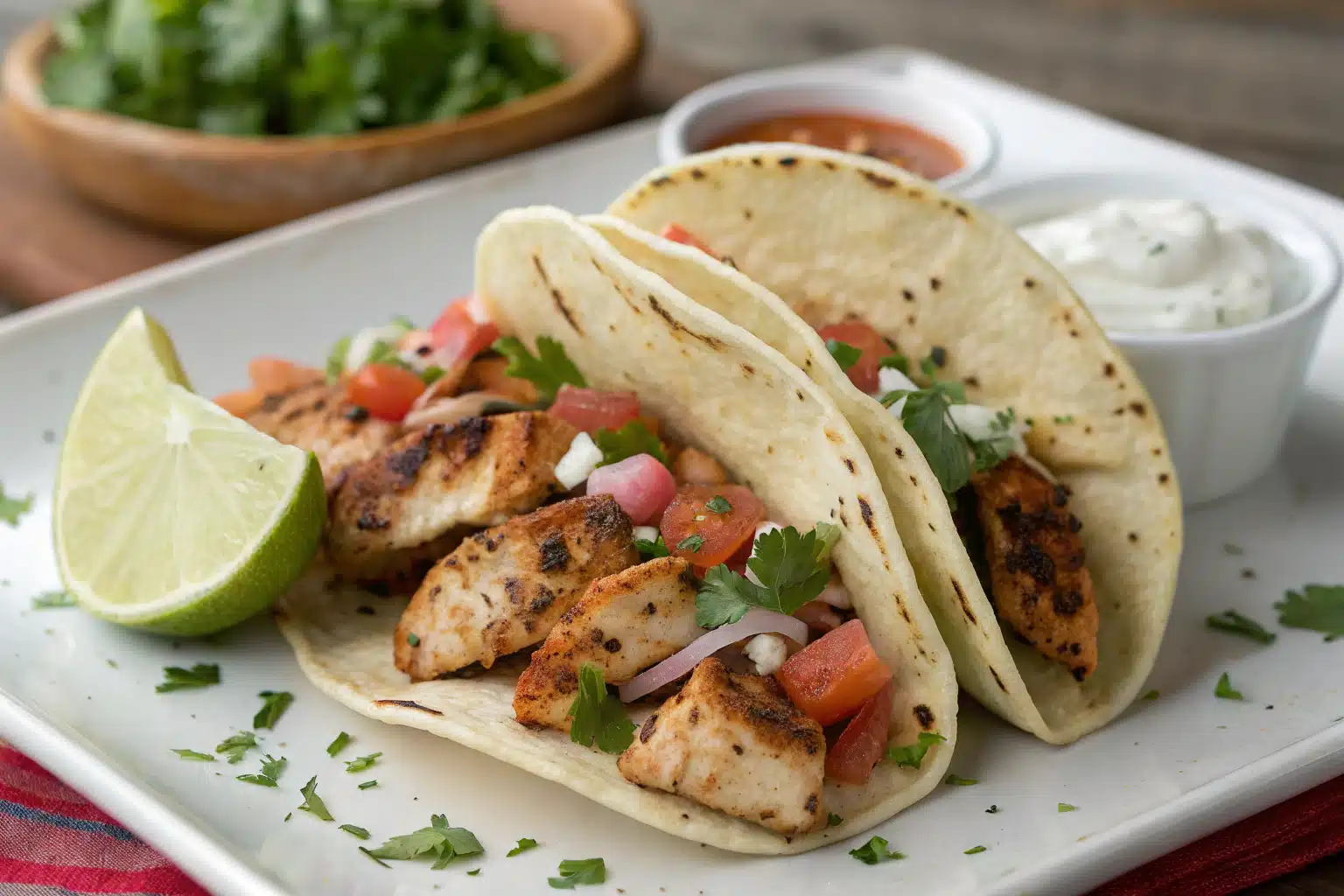 grilled chicken street tacos featured image