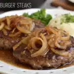 hamburger steaks onion gravy featured image