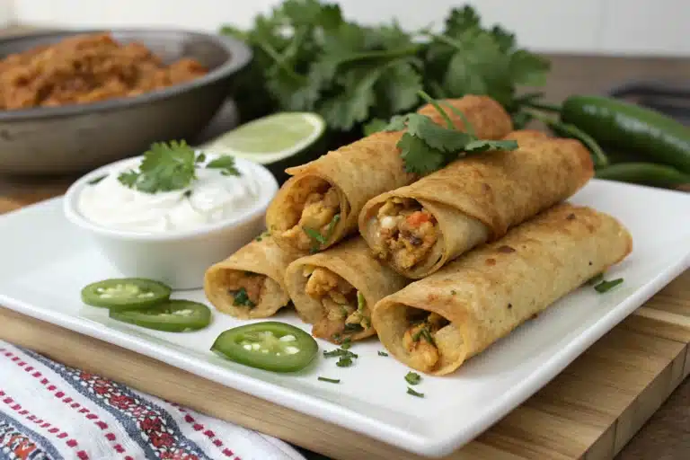 jalapeno chicken taquitos recipe featured image