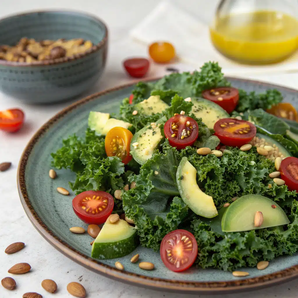 Kale Salad Recipe Serving