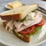 leftover turkey sandwich Serving
