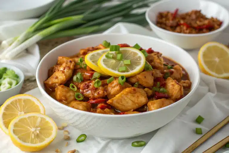 lemon chili chicken bowl featured image