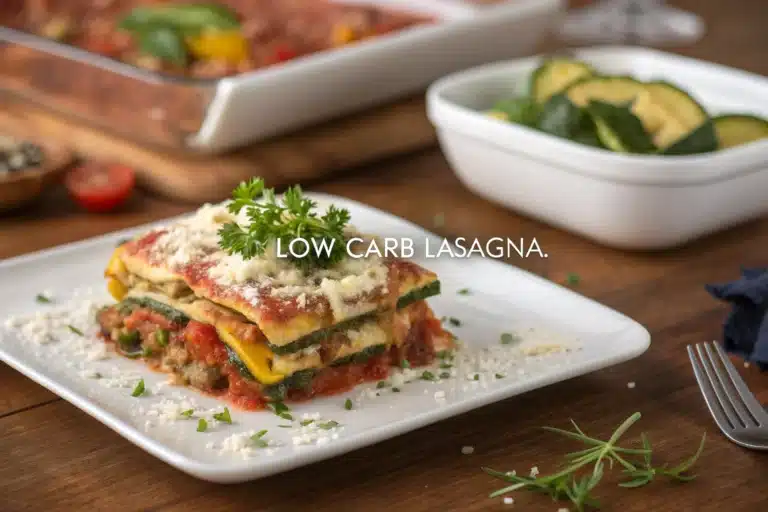 low carb lasagna featured image
