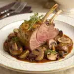 mushroom roast lamb Serving