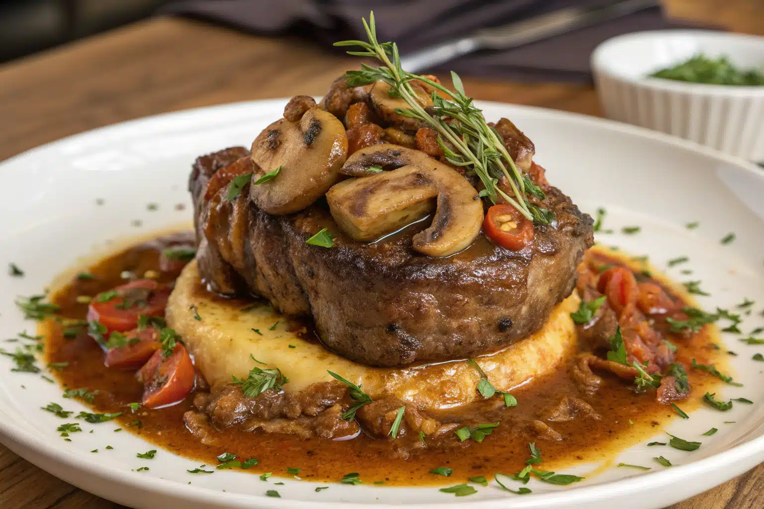 osso buco with mushrooms featured image