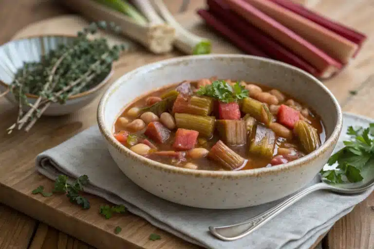 rhubarb and bean stew featured image