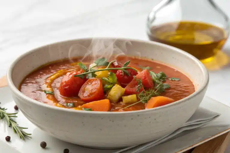 roasted vegetable tomato soup featured image
