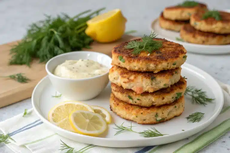 salmon cakes with aioli featured image