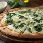 spinach artichoke pizza featured image