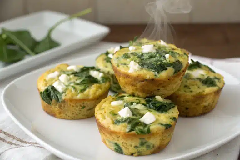 spinach feta egg muffins recipe featured image