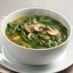 spinach mushroom soup Serving