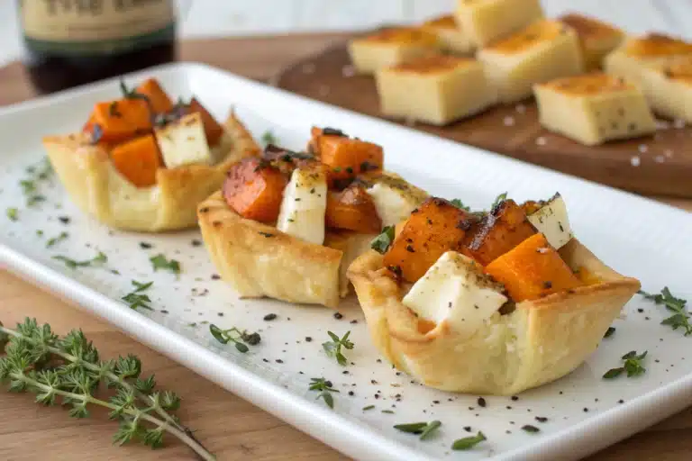 sweet potato brie bites featured image