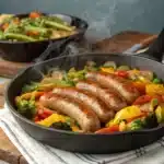 veggie sausage skillet bake Serving