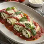 zucchini ricotta involtini Serving