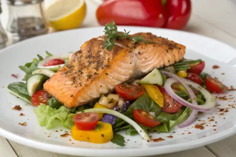 Cajun salmon salad featured image