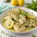 Mediterranean lemon basil chicken Serving