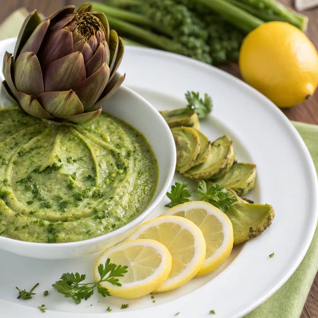 artichoke lemon pesto Serving