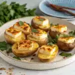baked halloumi potato bites Serving