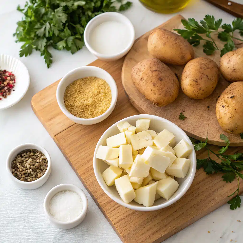baked halloumi potato bites ingredients