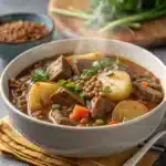 beef lentil potato hotpot Serving